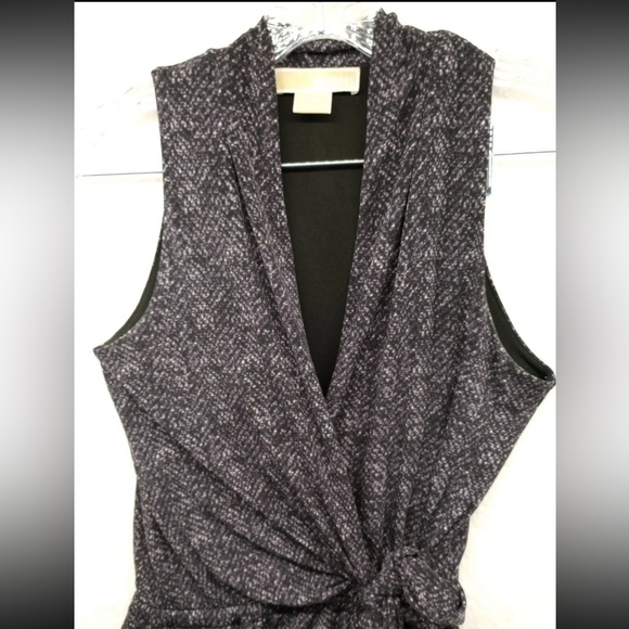 MICHAEL KORS Faux Wrap, Patterned Dress with POCKETS Size P- XS - Picture 4 of 14